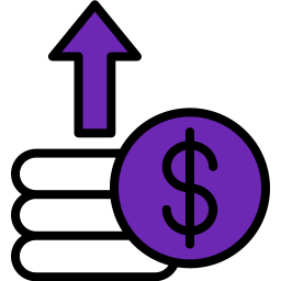 Money growth icon