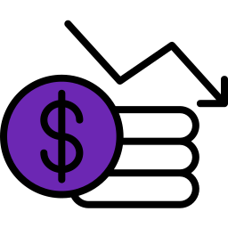 Money loss icon