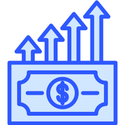 Money growth icon