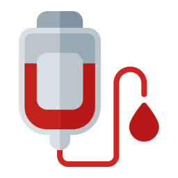 Blood bag icon