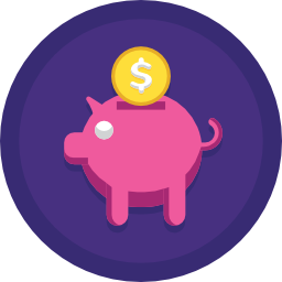 Piggy bank icon