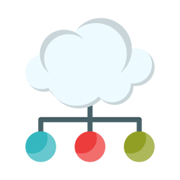 Cloud network icon