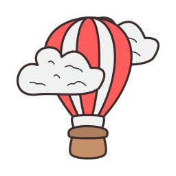 Air balloon icon