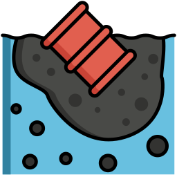 Water pollution icon