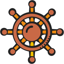 Ship wheel icon