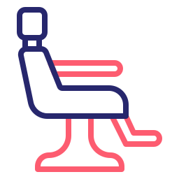 Barber chair icon