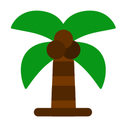 Coconut tree icon