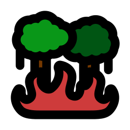 Forest fire icon