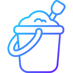 Sand bucket icon