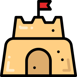 Sand castle icon