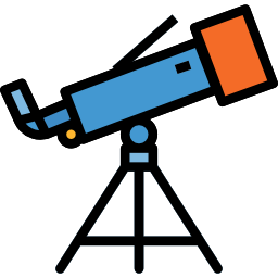 télescope Icône