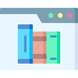 Digital library icon