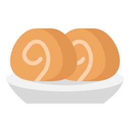 Roll cake icon