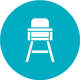 Baby chair icon