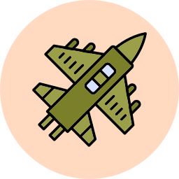 Military aircraft icon