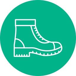 Military boots icon