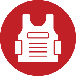 Bulletproof vest icon