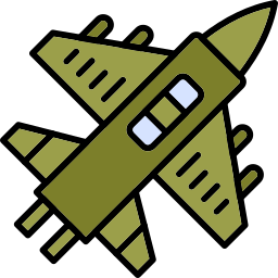 Military aircraft icon