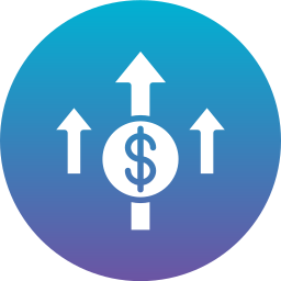 Money growth icon