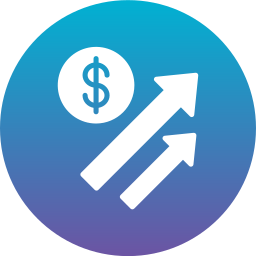 Money growth icon