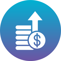 Money growth icon