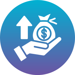 Money growth icon