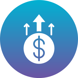 Money growth icon