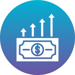 Money growth icon