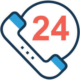 24 hours support icon