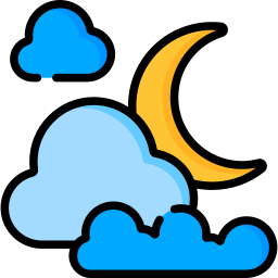 Cloudy night icon