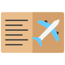 Plane ticket icon