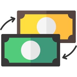 Money exchange icon