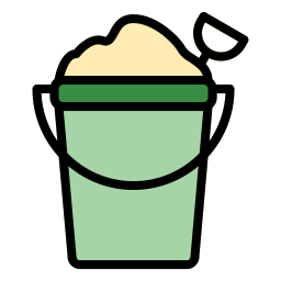 Sand bucket icon