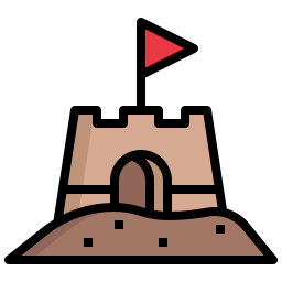 Sand castle icon