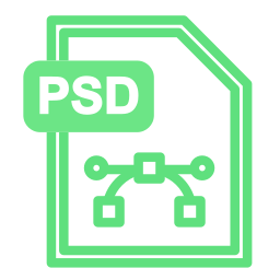 format de fichier psd Icône