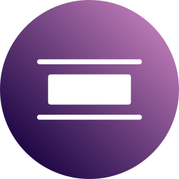 Horizontal alignment icon