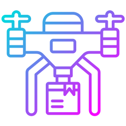 consegna con droni icona