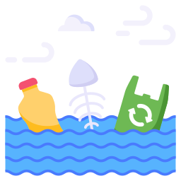 Water pollution icon