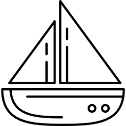 rundes segelboot icon