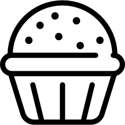 muffin mit schokolade icon