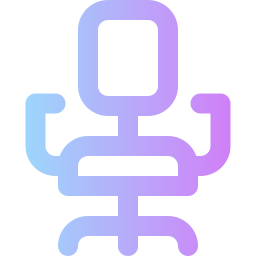 Desk chair icon