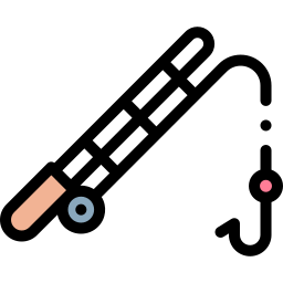 canne à pêche Icône