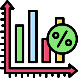 gráfico de barras Ícone