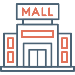 Shopping mall icon