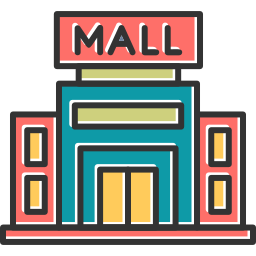 Shopping mall icon