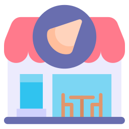 Pizza shop icon