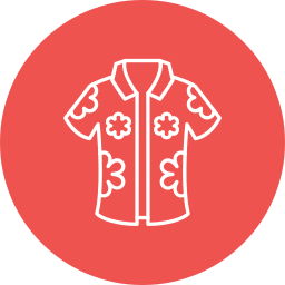 Hawaiian shirt icon