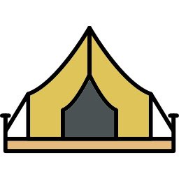 Camping tent icon