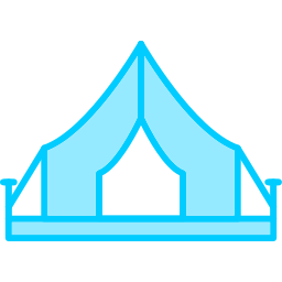 Camping tent icon