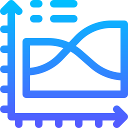 grafico a spline icona